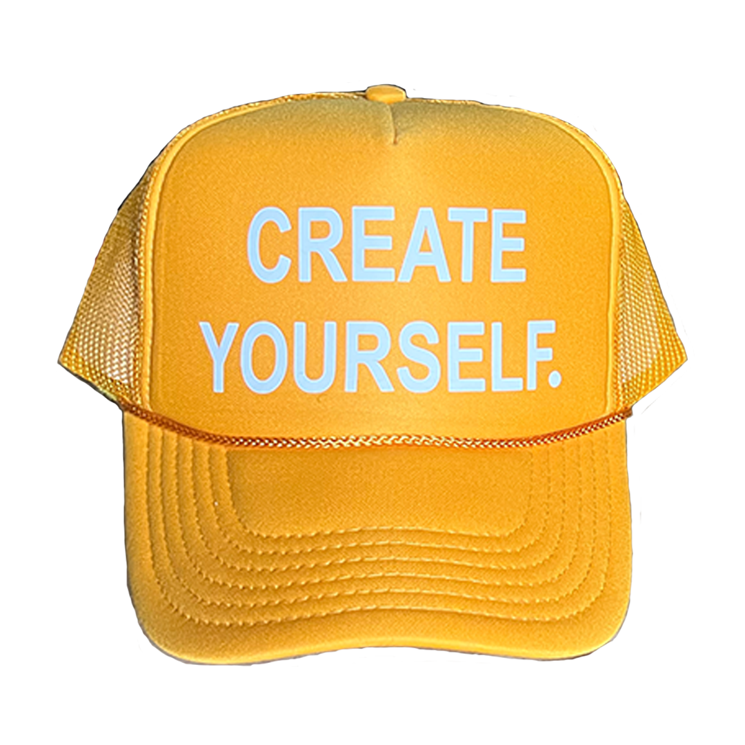 Gold "Create Yourself" Hat