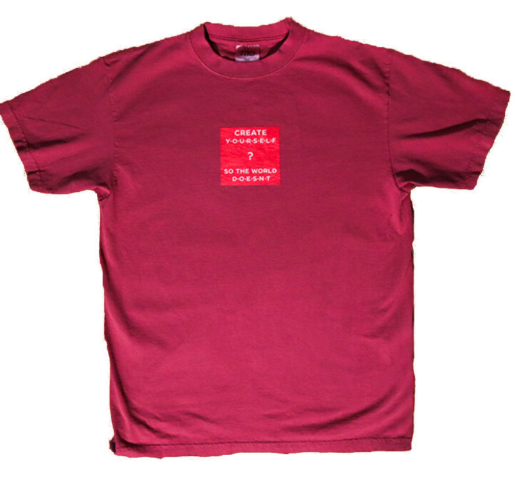 Red Create Yourself T-Shirt – CreativeBelievers